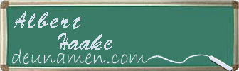 Albert Haake Visitenkarte